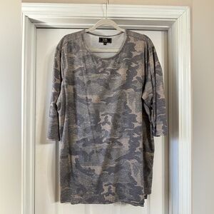 Camouflage Long Sleeve Top